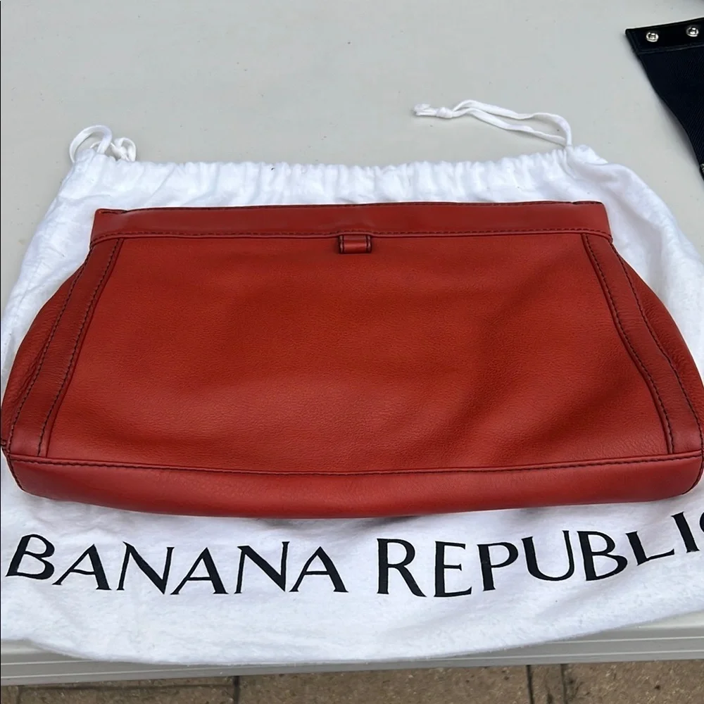 Banana Republic Orange Clutch Bag - Picture 3 of 9